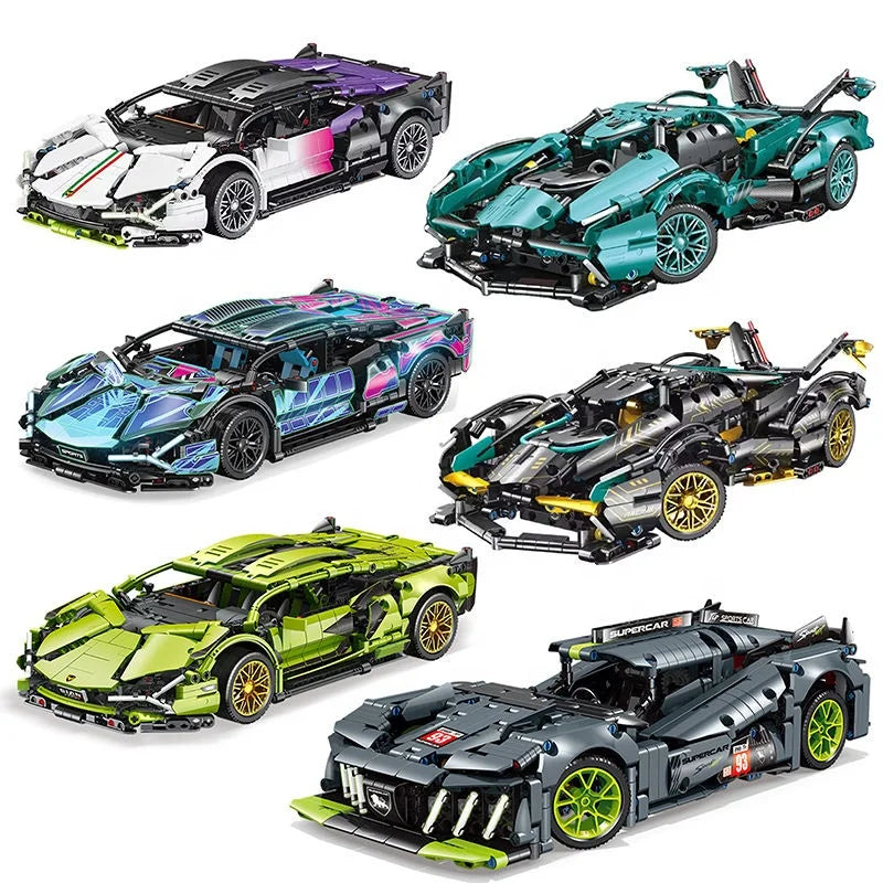 Supercar Building Block Kit – Premium 1:14 Scale Model for Enthusiasts