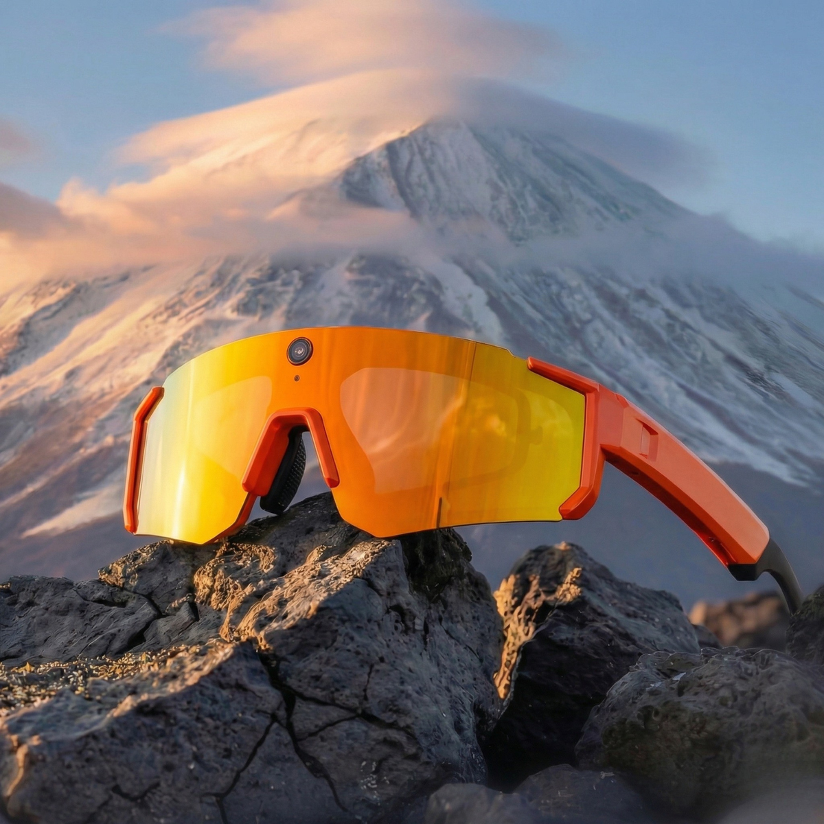 Sport Camera Glasses for Cycling - 1080P HD Hands-Free POV Recording Sunglasses