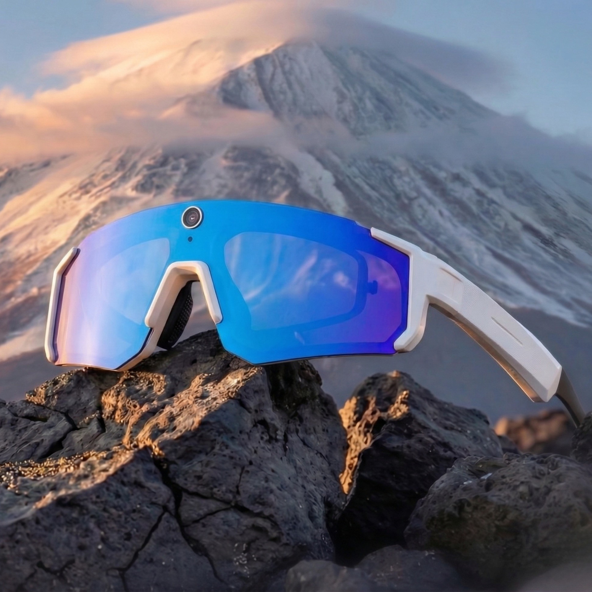 Sport Camera Glasses for Cycling - 1080P HD Hands-Free POV Recording Sunglasses