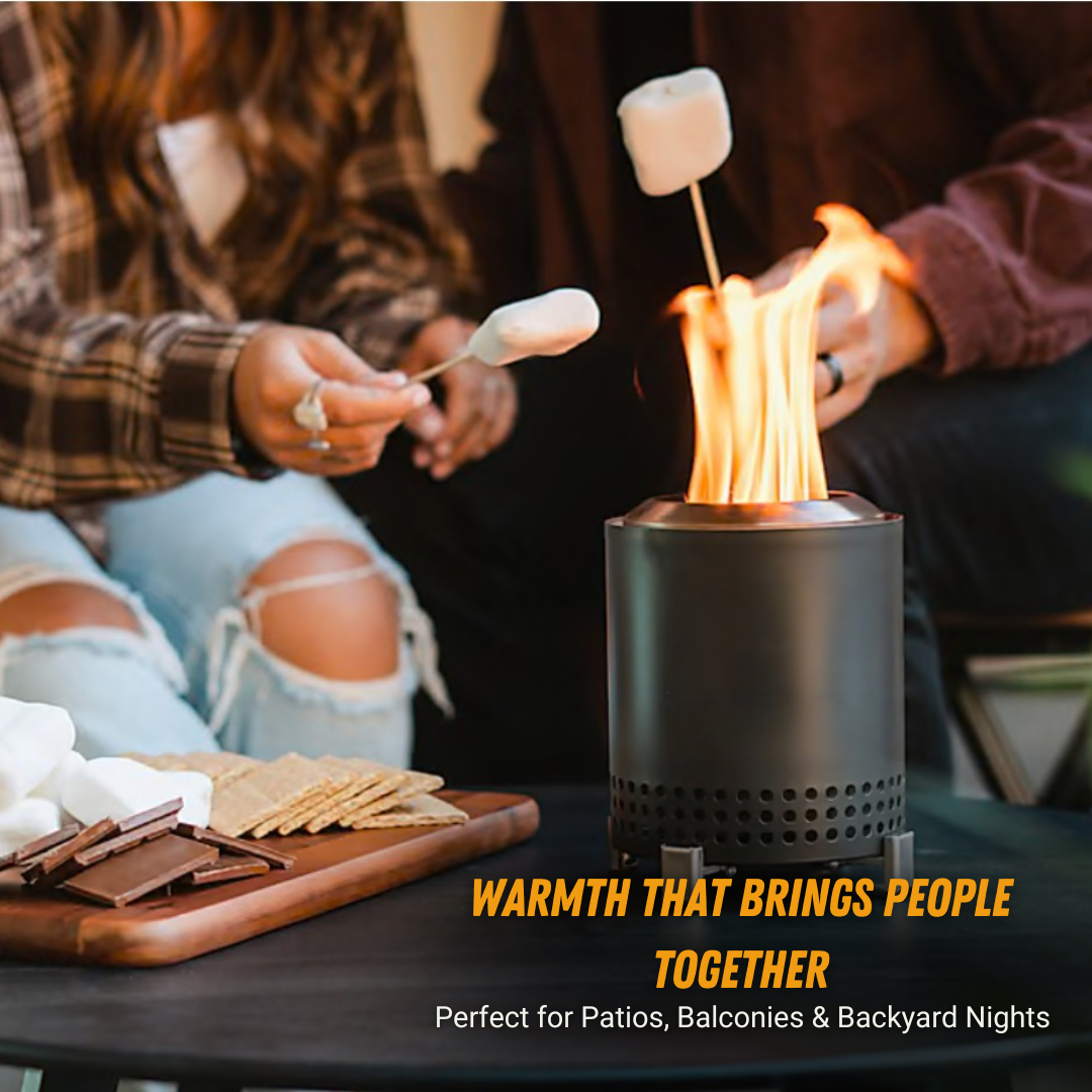 Bring the Campfire Anywhere — Portable Smokeless Fire Pit for Every Moment