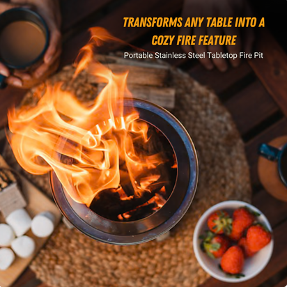 Bring the Campfire Anywhere — Portable Smokeless Fire Pit for Every Moment