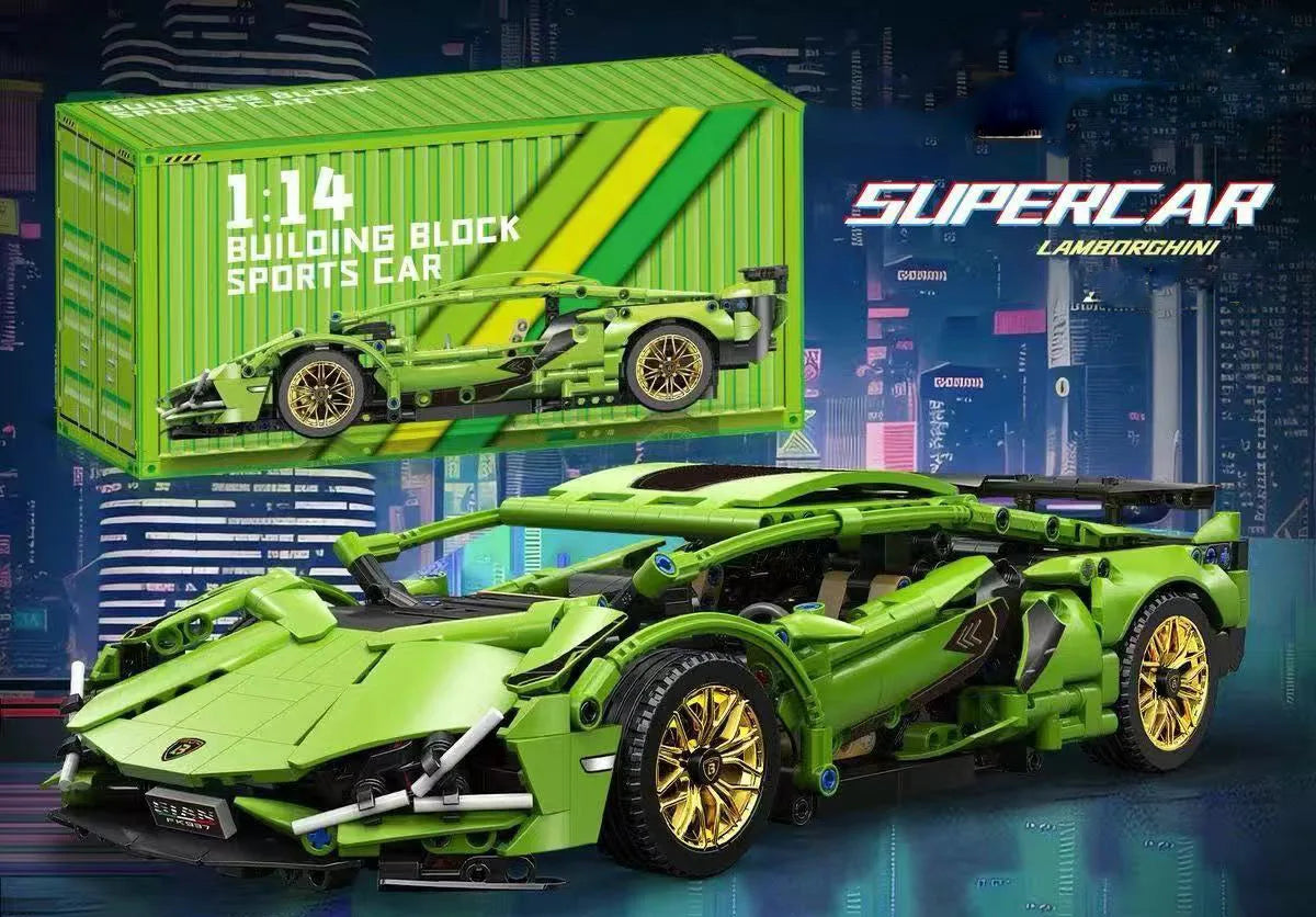Supercar Building Block Kit – Premium 1:14 Scale Model for Enthusiasts