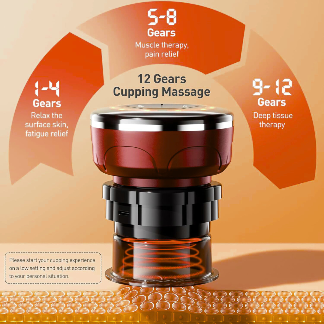 Smart Cupping Wellness Device with Heat A Relaxing At-Home Wellness Experience