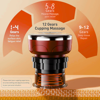 Smart Cupping Massager with Heat – Deep Tissue Relaxation | Home Wellness Device