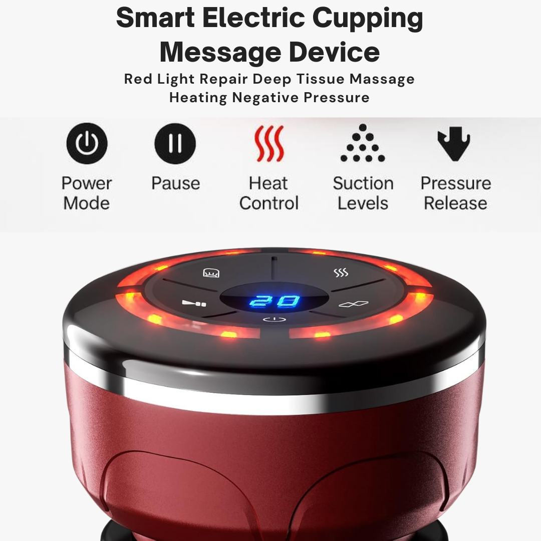 Smart Cupping Massager with Heat – Deep Tissue Relaxation | Home Wellness Device