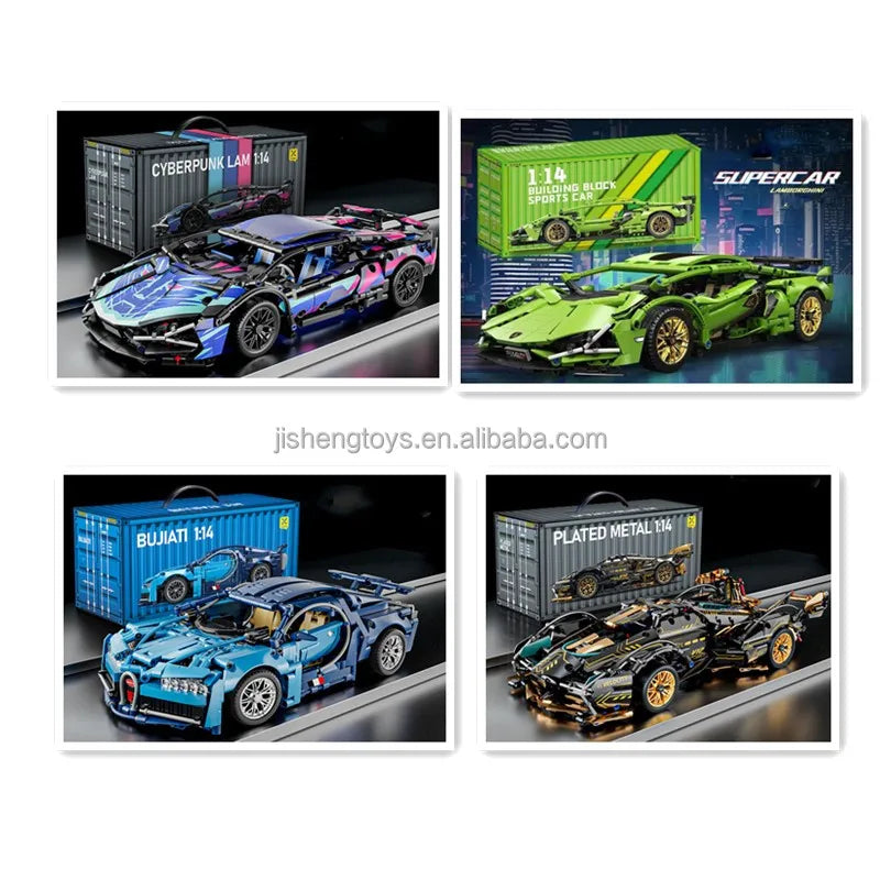 Supercar Building Block Kit – Premium 1:14 Scale Model for Enthusiasts