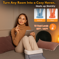 Under-Desk Heated Foot Warmer — Warm Your Feet, Not The Whole Room