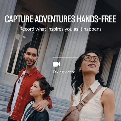 Smart Glasses with HD Camera & Audio — Capture Moments Hands-Free