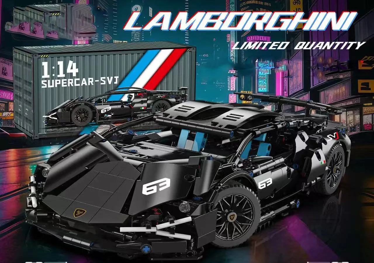 Supercar Building Block Kit – Premium 1:14 Scale Model for Enthusiasts