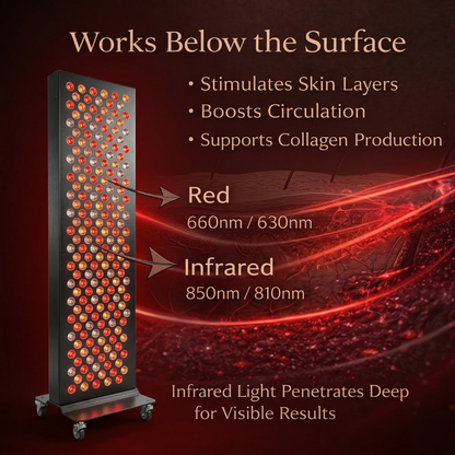 Dual Chip Red Light Therapy Panel for Skin, Recovery & Full Body Use- Dual Chip Red Light Therapy Panel for Skin, Recovery & Full Body Use