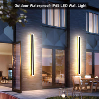 Modern Long Outdoor LED Wall Light for Patios, Entrances & Architectural Homes