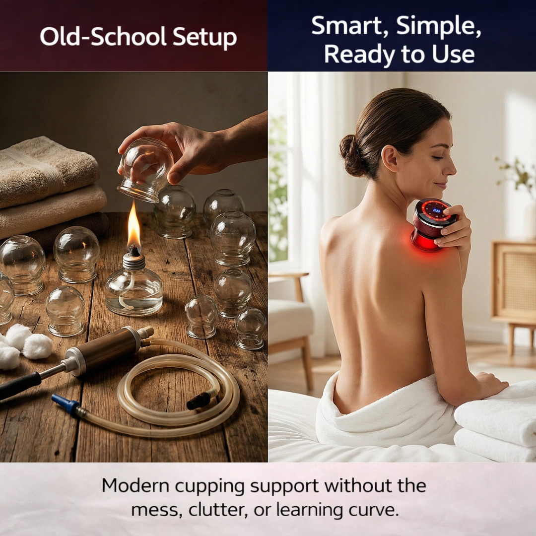 Smart Cupping Wellness Device with Heat A Relaxing At-Home Wellness Experience