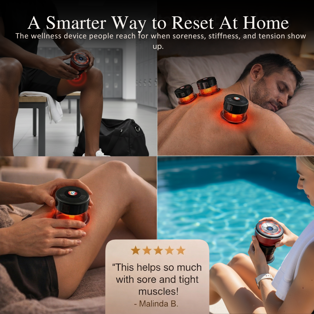 Smart Cupping Wellness Device with Heat A Relaxing At-Home Wellness Experience