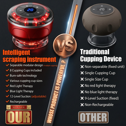 Smart Cupping Wellness Device with Heat A Relaxing At-Home Wellness Experience