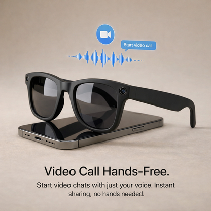 Smart Glasses with HD Camera & Audio — Capture Moments Hands-Free