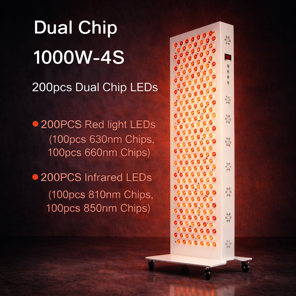 Dual Chip Red Light Therapy Panel for Skin, Recovery & Full Body Use- Dual Chip Red Light Therapy Panel for Skin, Recovery & Full Body Use