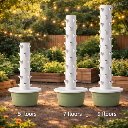 Hydroponic Tower Growing System for Home – Indoor Vertical Garden (28 Plants)