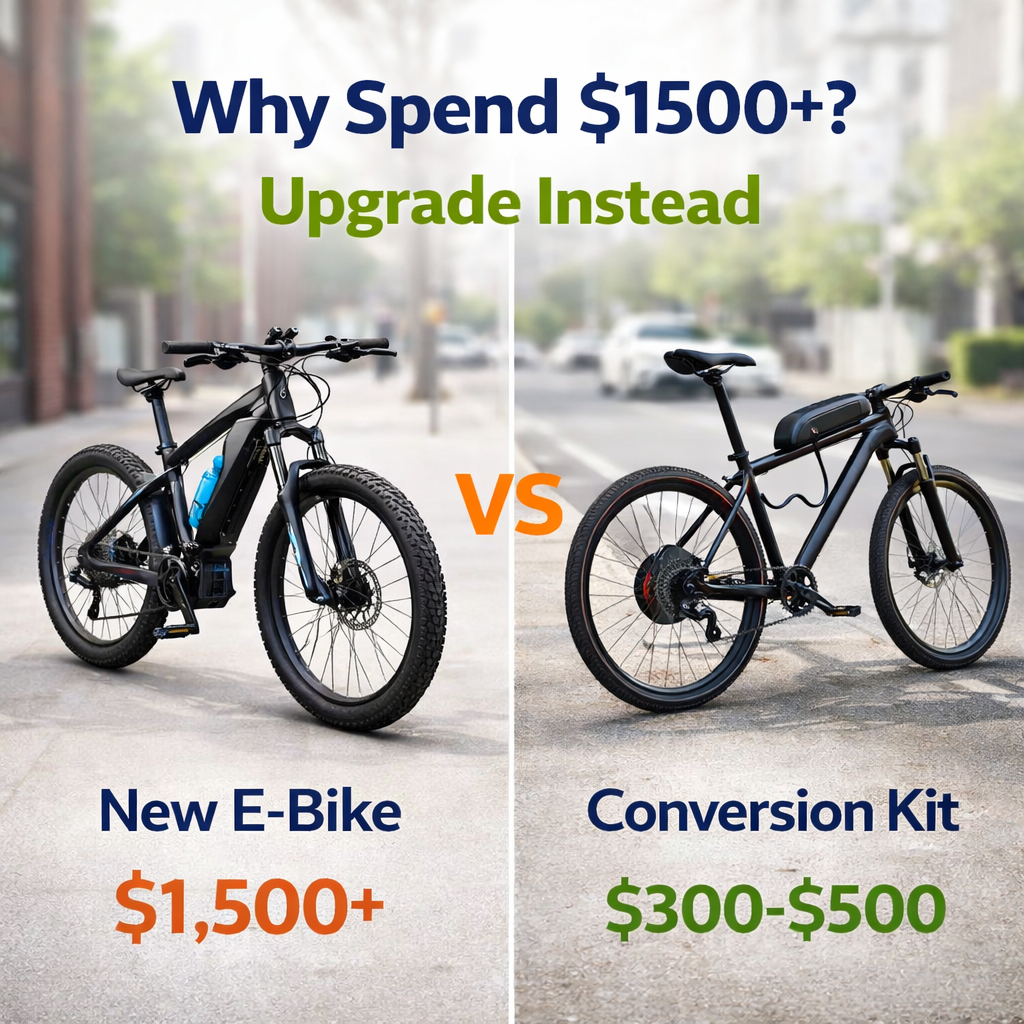 Electric Bike Conversion Kit – Rear Hub Motor (48V 500W–1000W)