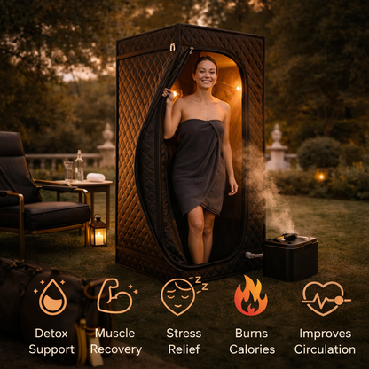 Portable Infrared Sauna Tent for Home – Full Body Recovery & Relaxation System