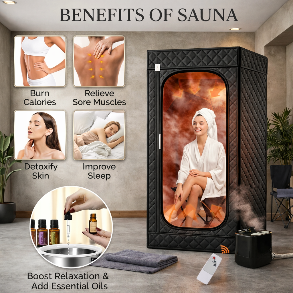 Portable Infrared Sauna Tent for Home – Full Body Recovery & Relaxation System