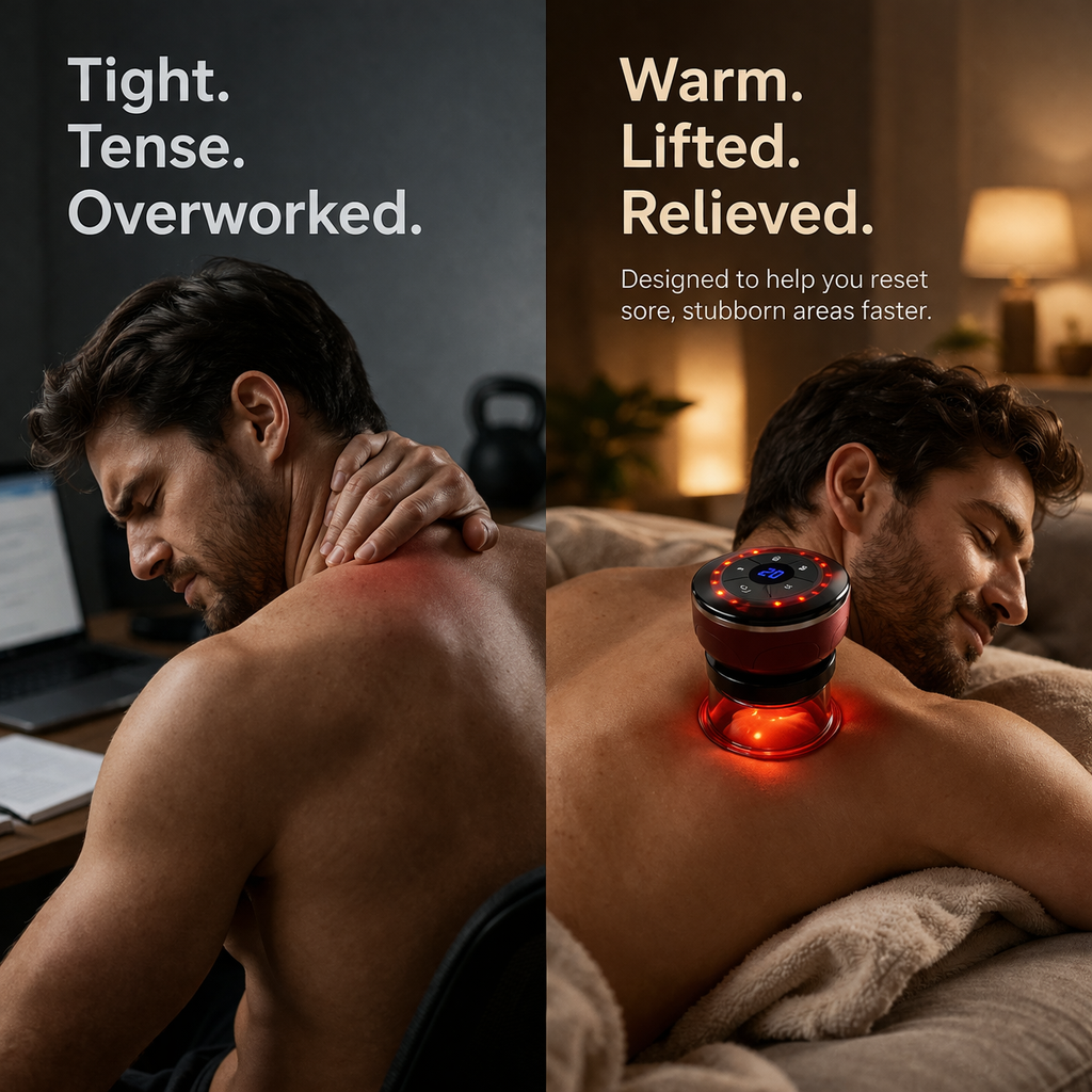 Smart Cupping Wellness Device with Heat A Relaxing At-Home Wellness Experience