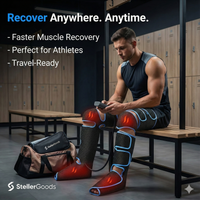 Electric Leg Muscle Relaxer 6 modes Air Compression Recovery Boot lymph Release Relieve Foot Fatigue Heating Leg Massager