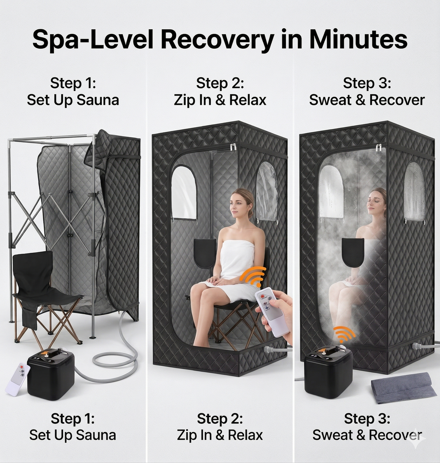 Portable Infrared Sauna Tent for Home – Full Body Recovery & Relaxation System