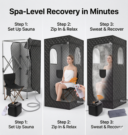 Portable Infrared Sauna Tent for Home – Full Body Recovery & Relaxation System
