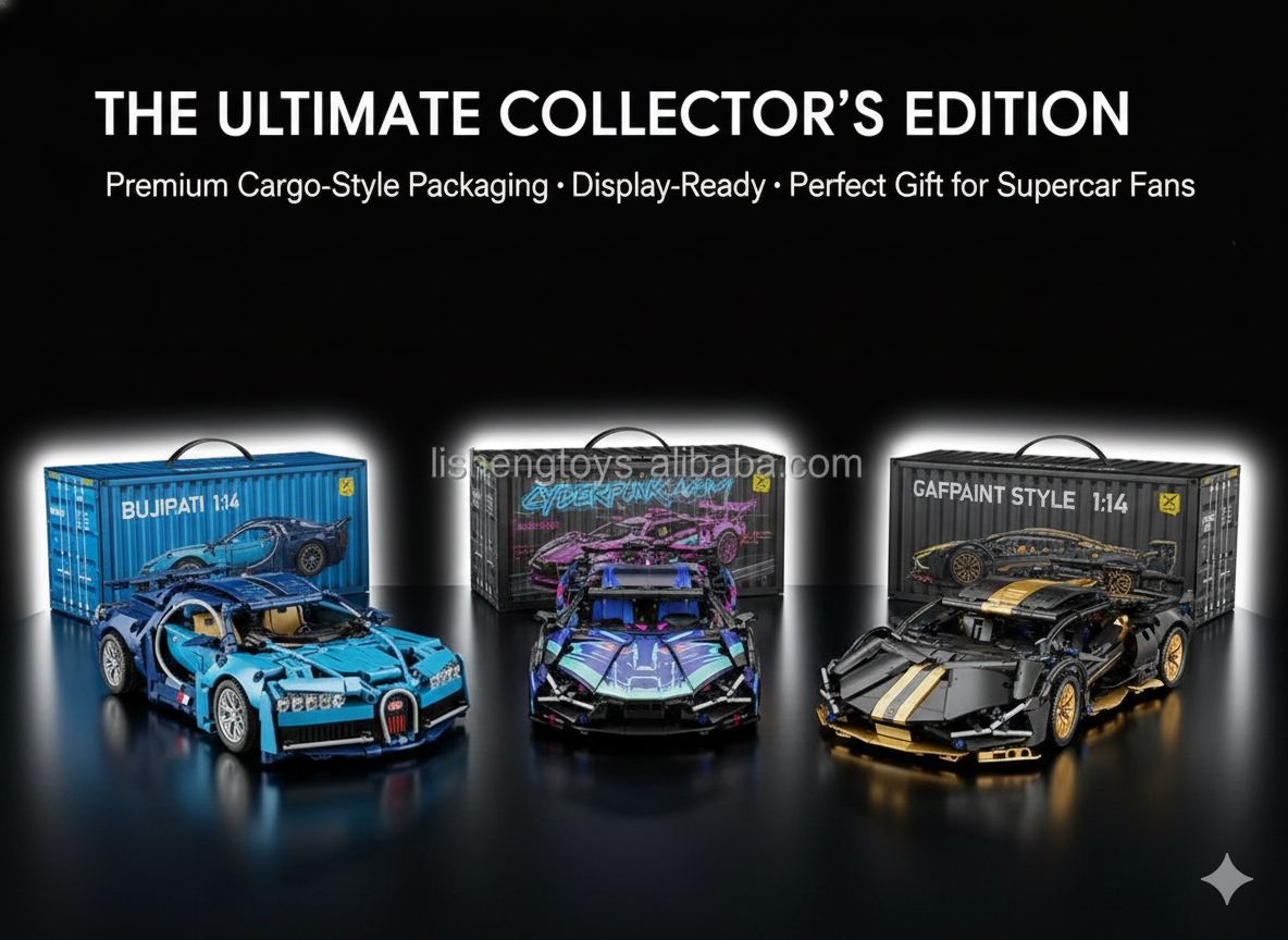 Supercar Building Block Kit – Premium 1:14 Scale Model for Enthusiasts