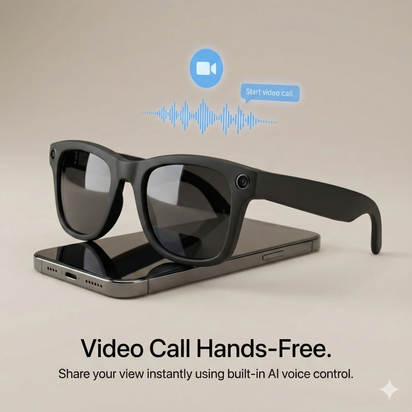 Experience Hands-Free Living with Next-Gen AI Smart Glasses