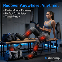 Electric Leg Muscle Relaxer 6 modes Air Compression Recovery Boot lymph Release Relieve Foot Fatigue Heating Leg Massager