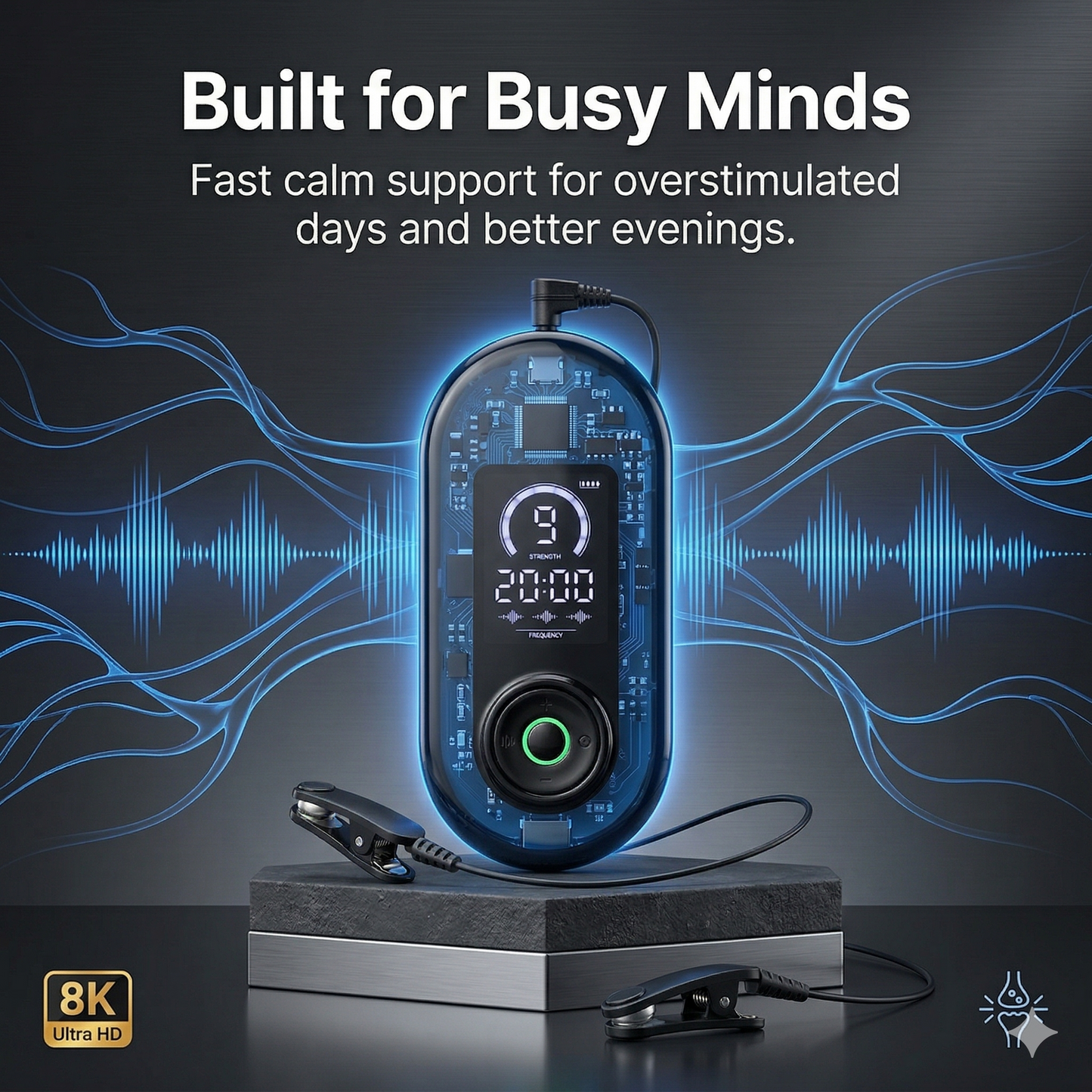 Ear Clip Relaxation Device for Sleep Routine, Calm Nights & Stress Relief Support