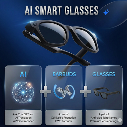 Experience Hands-Free Living with Next-Gen AI Smart Glasses