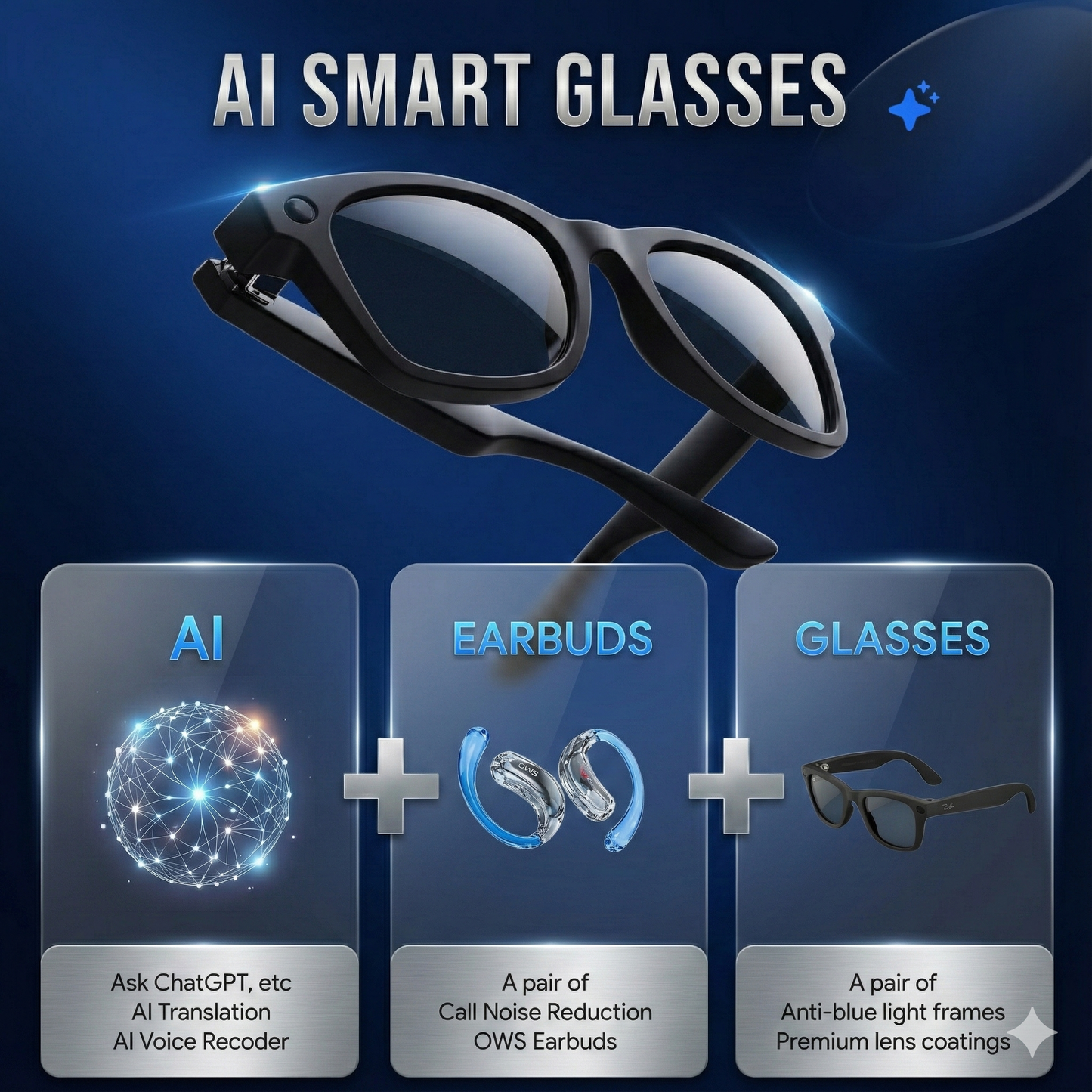 Experience Hands-Free Living with Next-Gen AI Smart Glasses