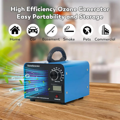 Ozone Generator for Odor Removal – High Capacity 60,000mg/h (Home, Car, Smoke & Pet Smell)