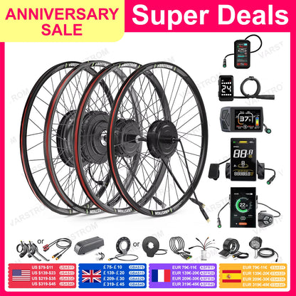 Electric Bike Conversion Kit – Rear Hub Motor (48V 500W–1000W)