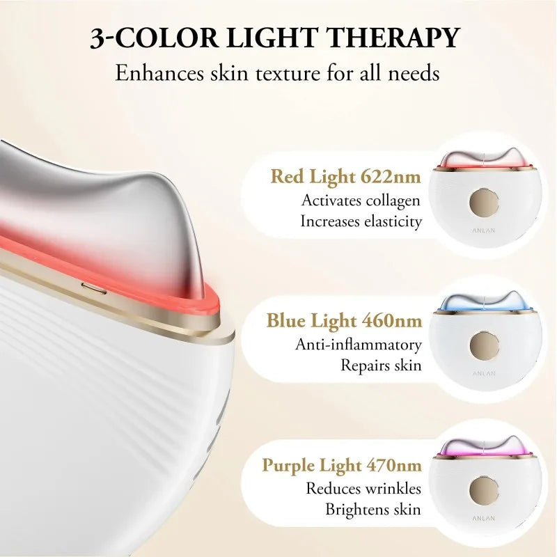 N Electric Guasha Massager EMS Face Lifting Anti-aging Remove Edema Firming Skin Clod Heat Scraping Skincare Beauty Device