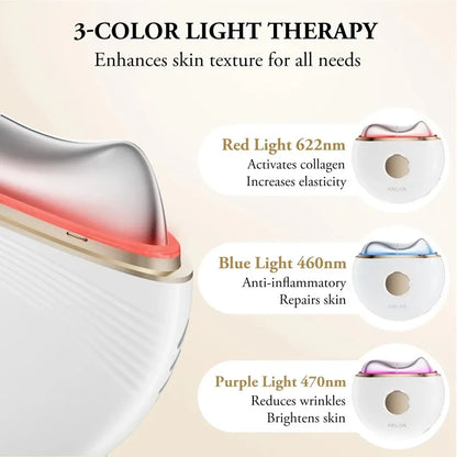N Electric Guasha Massager EMS Face Lifting Anti-aging Remove Edema Firming Skin Clod Heat Scraping Skincare Beauty Device