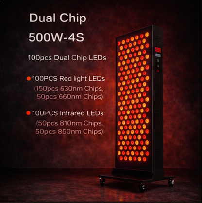 Dual Chip Red Light Therapy Panel for Skin, Recovery & Full Body Use- Dual Chip Red Light Therapy Panel for Skin, Recovery & Full Body Use