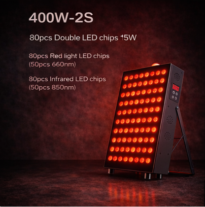 Dual Chip Red Light Therapy Panel for Skin, Recovery & Full Body Use- Dual Chip Red Light Therapy Panel for Skin, Recovery & Full Body Use