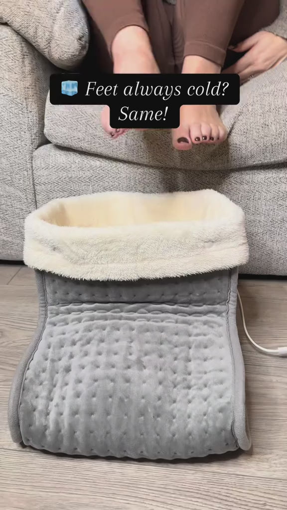 Under-Desk Heated Foot Warmer — Warm Your Feet, Not The Whole Room video