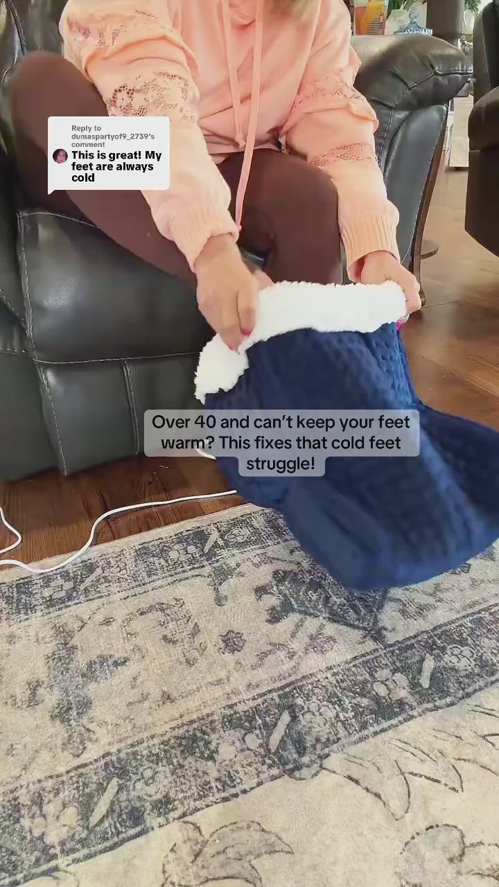 Under-Desk Heated Foot Warmer — Warm Your Feet, Not The Whole Room video